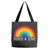 Peace &amp; Love Tote Bags