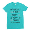 adapt or die encoded Ladies Fitted T-Shirt