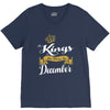 kings are born in december V-Neck Tee