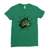 Hulk Fist Ladies Fitted T-Shirt