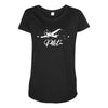 Plane Maternity Scoop Neck T-shirt