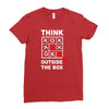 think outside the box Ladies Fitted T-Shirt