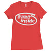 drummer inside Ladies Fitted T-Shirt