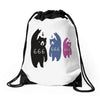 Black Bear Metal Artistshot Drawstring Bags