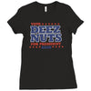 vote deez nuts Ladies Fitted T-Shirt