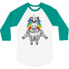 Gym Unicorn 3/4 Sleeve Shirt