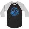 bass clef in blue 3/4 Sleeve Shirt