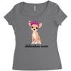 chihuahua mom Women's Triblend Scoop T-shirt