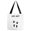 Guess What Baby Inside Pregnancy Announcement Tote Bags