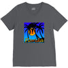 florida palm trees sunset V-Neck Tee