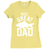 reel great dad Ladies Fitted T-Shirt
