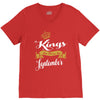 kings are born in september V-Neck Tee