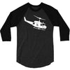 design uh 1h helicopter hubschrauber us army irak krieg war vietnam 3/4 Sleeve Shirt