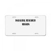 inaugural License Plate