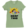 gamer gremlin stole pog Ladies Fitted T-Shirt