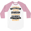 Super Cool Grandson Of A Freaking Awesome Grandpa 3/4 Sleeve Shirt