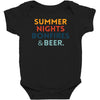 Summer Night Bonfires Beer Baby Bodysuit