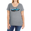 1965 corvette sting ray classic car, ideal birthday gift or pres Ladies Curvy T-Shirt