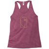 golden spiral Racerback Tank