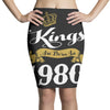 kings are born in 1980 Pencil Skirts