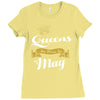 queens are born in may Ladies Fitted T-Shirt