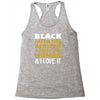melanin african american woman Racerback Tank