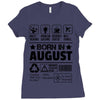 Born In August Ladies Fitted T-Shirt