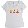 money power woman Women's Triblend Scoop T-shirt