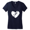 broken heart xxx Women's V-Neck T-Shirt
