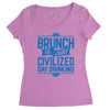 brunch day drinking Women's Triblend Scoop T-shirt