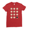 charlie moticons Ladies Fitted T-Shirt