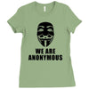 we are anonymous tshirt pipa sopa acta v for vendetta hacker's t shirt Ladies Fitted T-Shirt