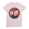 messi top Ladies Fitted T-Shirt