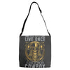 You Only Live Once It as a Cowboy Adjustable Strap Totes