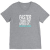 faster than the speed of something slower V-Neck Tee