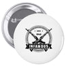 infamous 1949 Pin-back button