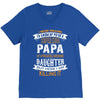 Super Cool Papa Of A Freaking Awesome Daughter V-Neck Tee