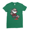 freddy krueger cartoon ideal birthday present or gift Ladies Fitted T-Shirt