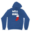 well hung endowed christmas stocking funny Unisex Hoodie