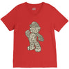 mario text V-Neck Tee
