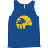 beach silhouette birds sand sunset Tank Top