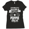 Awesome Poppie Looks Like Ladies Fitted T-Shirt