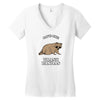 save the trash pandas Women's V-Neck T-Shirt