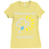 scottish weather Ladies Fitted T-Shirt