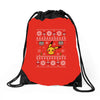 pokemon christmas ugly Drawstring Bags