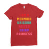 i am a mermaid unicorn kitten fairy princess Ladies Fitted T-Shirt