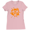 biohazard splat Ladies Fitted T-Shirt