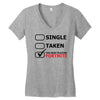 too busy playing fortnite (black) Women's V-Neck T-Shirt