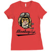 monkey cafe pilote Ladies Fitted T-Shirt