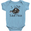 love tube mice Baby Onesie